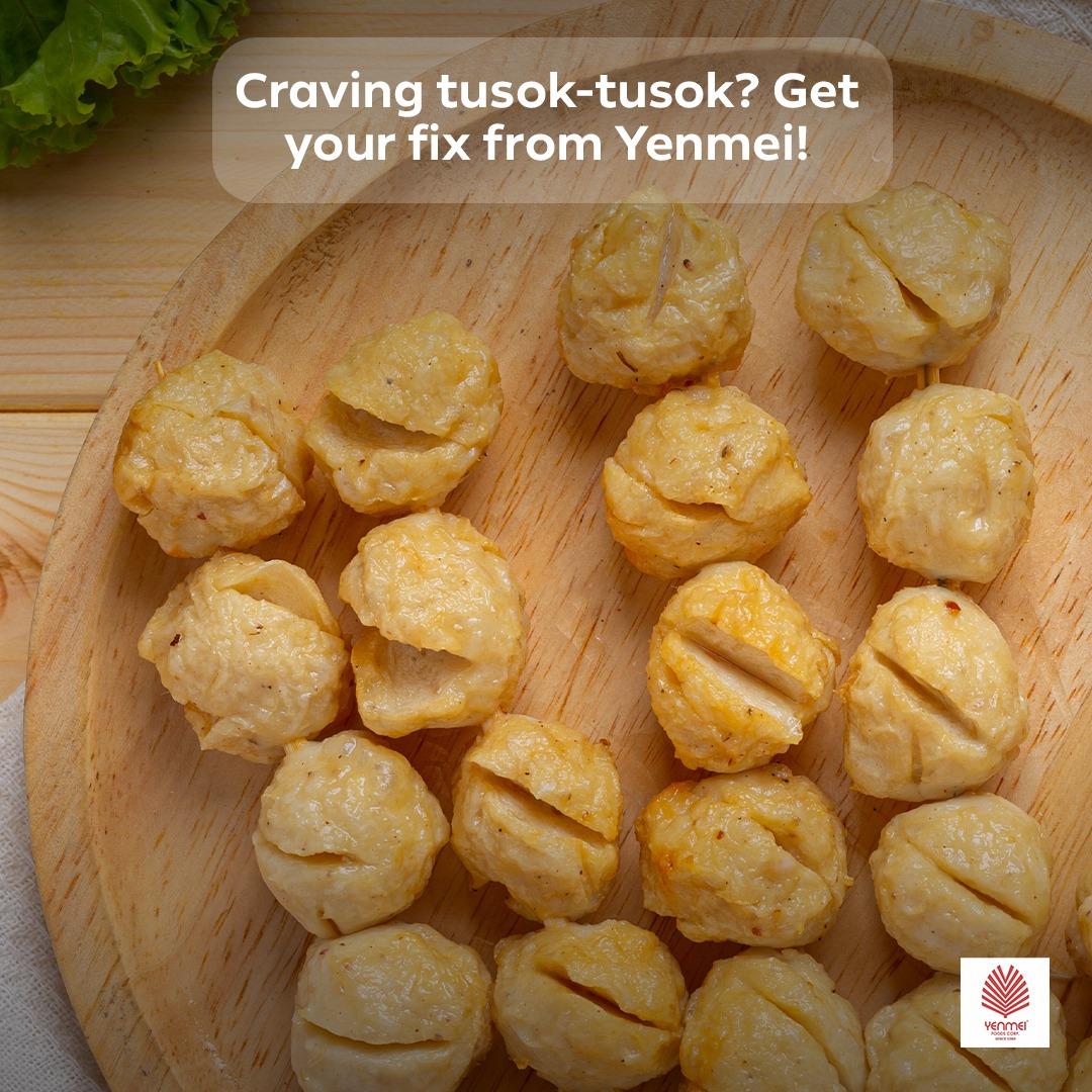 Yenmei balls and sauces